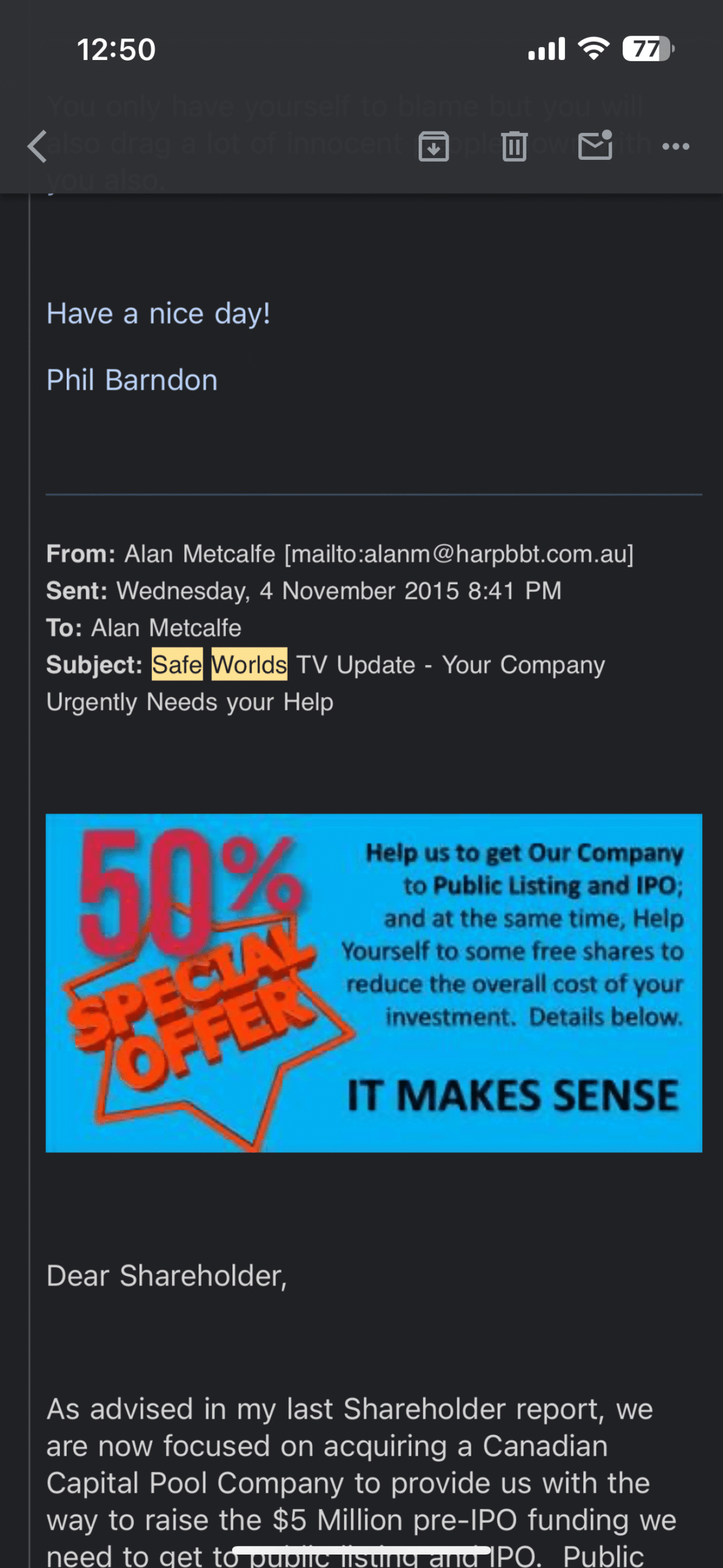 Safeworlds TV Scam is finally being uncovered