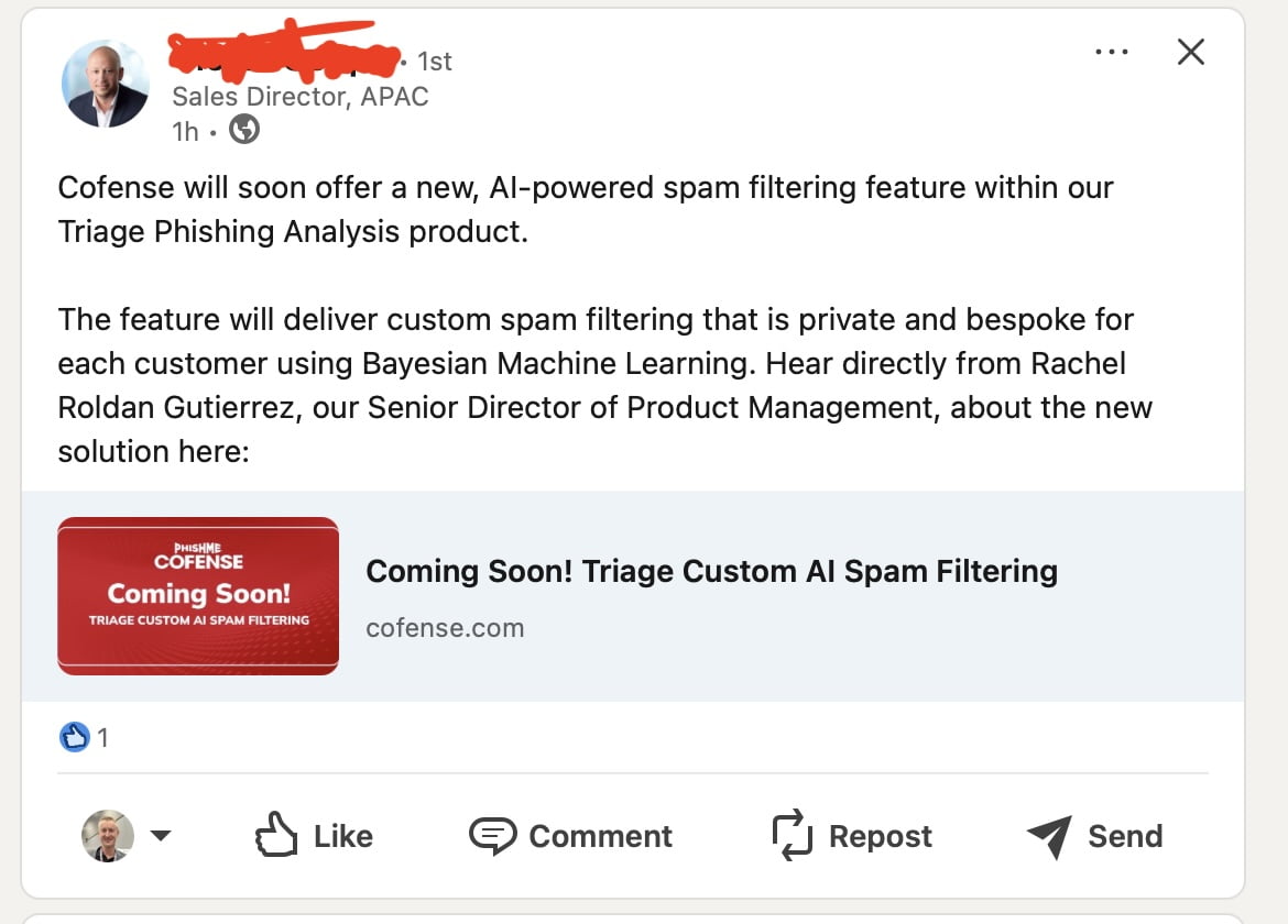 Add AI to cyber security software, just because….