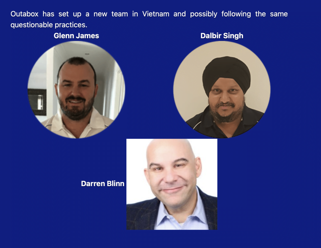 Glenn James, Dalbir Singh,  Darren Blinn