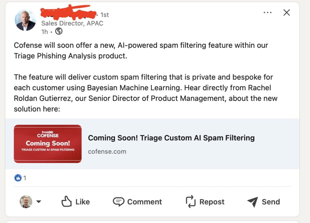 Add AI to cyber security software, just because....